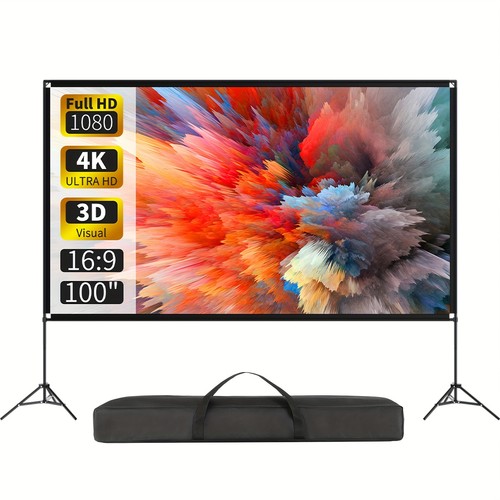 100 portable projector screen - 100",